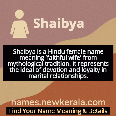 Shaibya Name Meaning and Origin