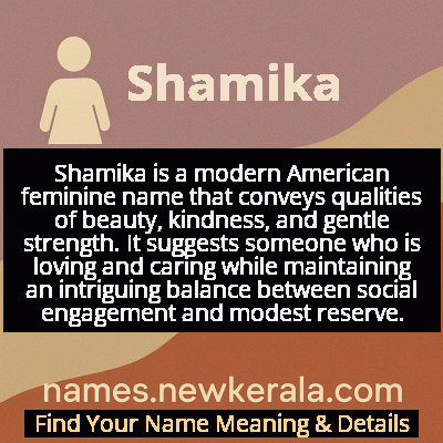 Shamika Name Meaning and Origin