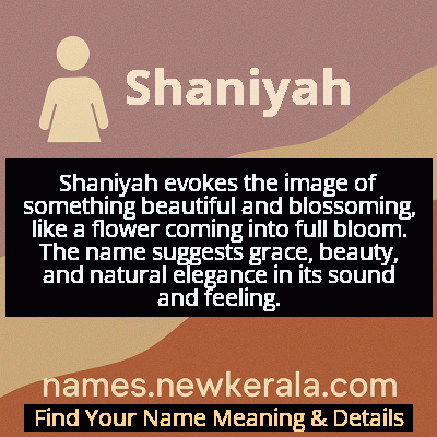 Shaniyah Name Meaning and Origin