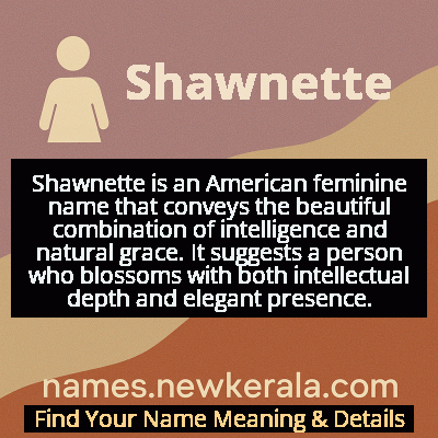 Shawnette Name Meaning and Origin