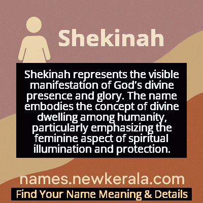 Shekinah Name Meaning and Origin