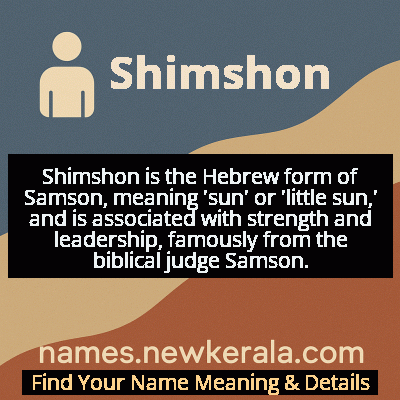 Shimshon Name Meaning and Origin
