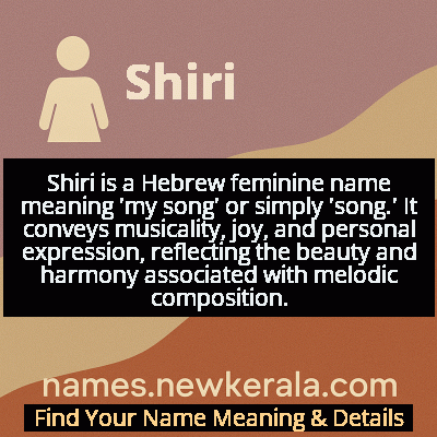 Shiri Name Meaning and Origin
