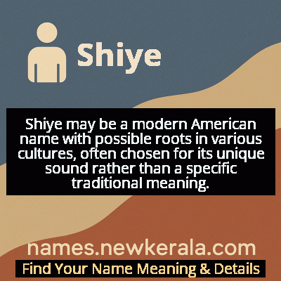 Shiye Name Meaning and Origin