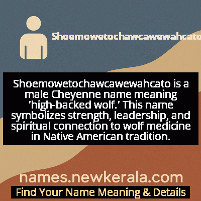 Shoemowetochawcawewahcato Name Meaning and Origin