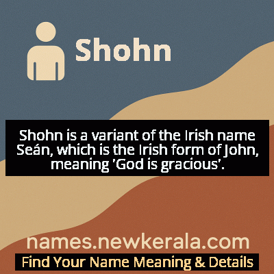 Shohn Name Meaning and Origin