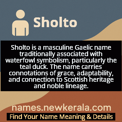 Sholto Name Meaning and Origin