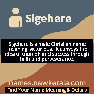 Sigehere Name Meaning and Origin