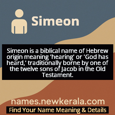 Simeon Name Meaning and Origin
