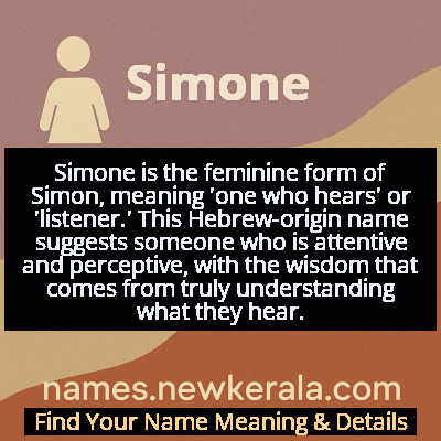 Simone Name Meaning and Origin