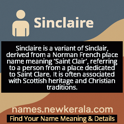 Sinclaire Name Meaning and Origin
