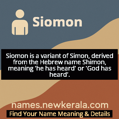 Siomon Name Meaning and Origin
