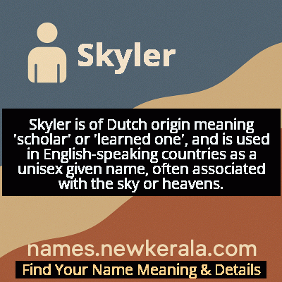 Skyler Name Meaning and Origin