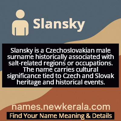Slansky Name Meaning and Origin