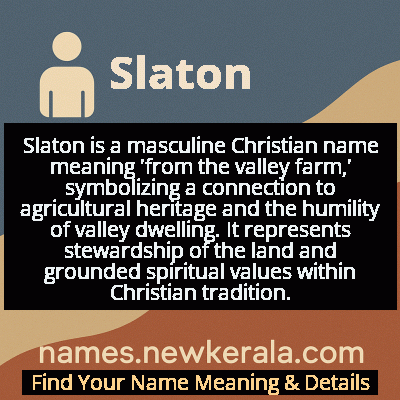 Slaton Name Meaning and Origin