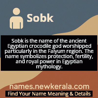 Sobk Name Meaning and Origin