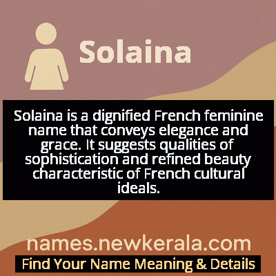 Solaina Name Meaning and Origin