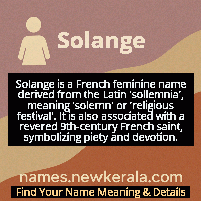 Solange Name Meaning and Origin