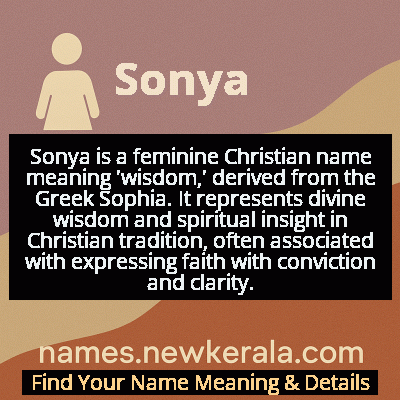 Sonya Name Meaning and Origin