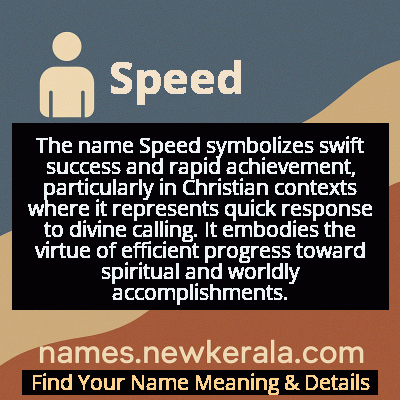Speed Name Meaning and Origin