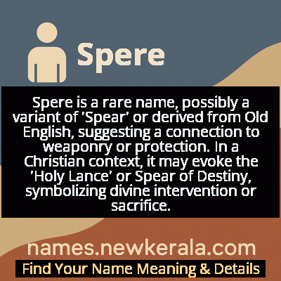 Spere Name Meaning and Origin