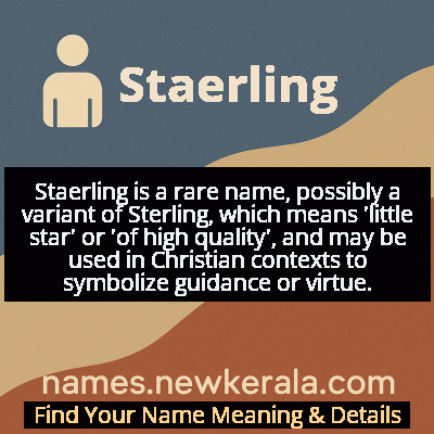 Staerling Name Meaning and Origin