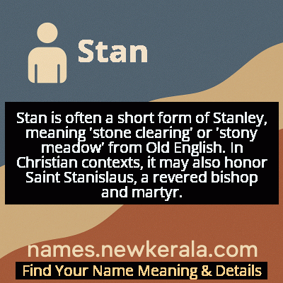 Stan Name Meaning and Origin