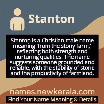Stanton Name Meaning and Origin
