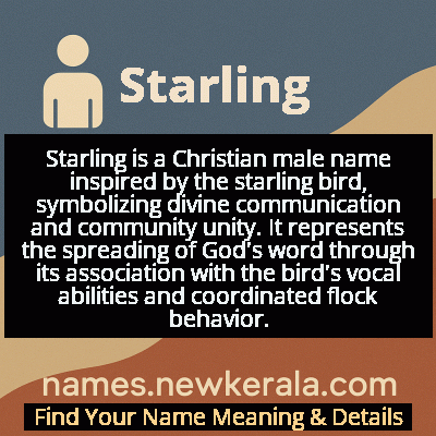 Starling Name Meaning and Origin