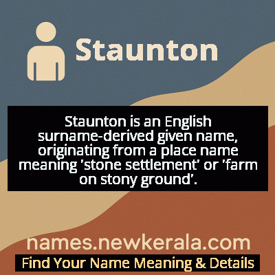 Staunton Name Meaning and Origin