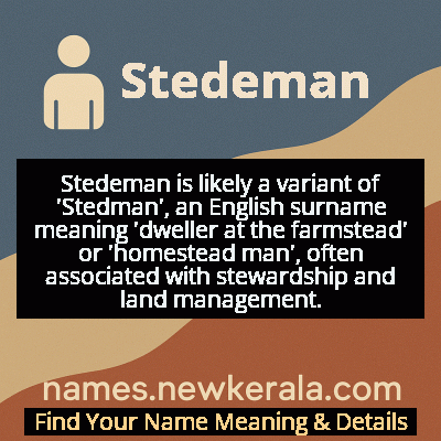 Stedeman Name Meaning and Origin