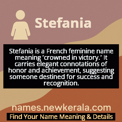 Stefania Name Meaning and Origin