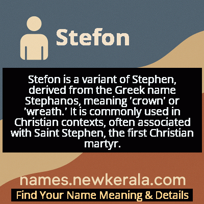 Stefon Name Meaning and Origin