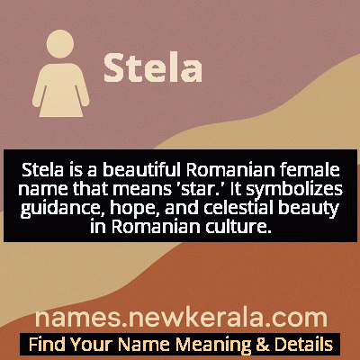 Stela Name Meaning and Origin