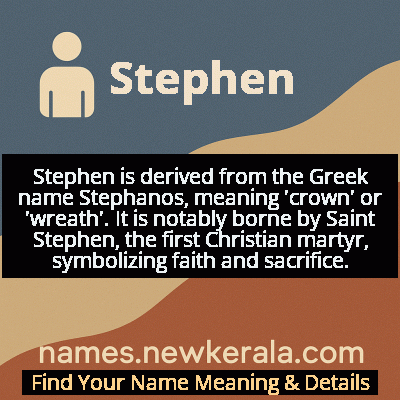Stephen Name Meaning and Origin
