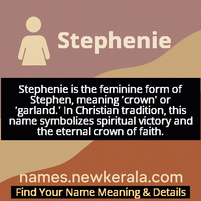 Stephenie Name Meaning and Origin