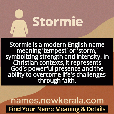 Stormie Name Meaning and Origin