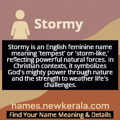 Stormy Name Meaning and Origin