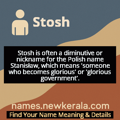 Stosh Name Meaning and Origin