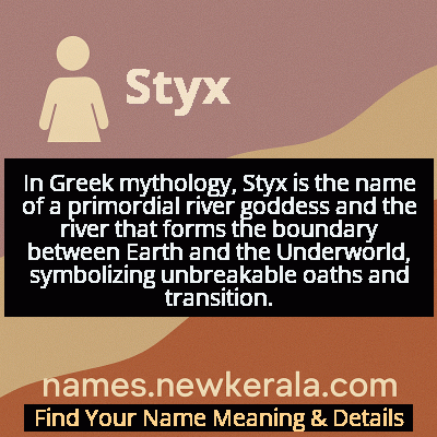 Styx Name Meaning and Origin