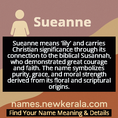 Sueanne Name Meaning and Origin