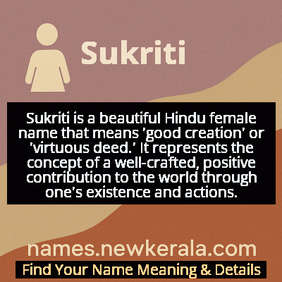 Sukriti Name Meaning and Origin