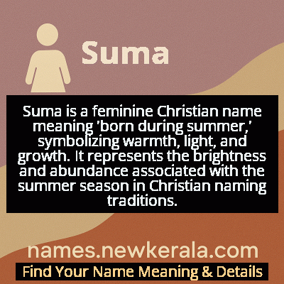 Suma Name Meaning and Origin