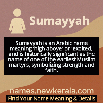 Sumayyah Name Meaning and Origin