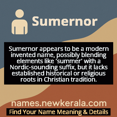 Sumernor Name Meaning and Origin