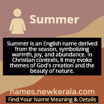 Summer Name Meaning and Origin