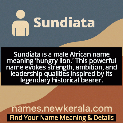 Sundiata Name Meaning and Origin