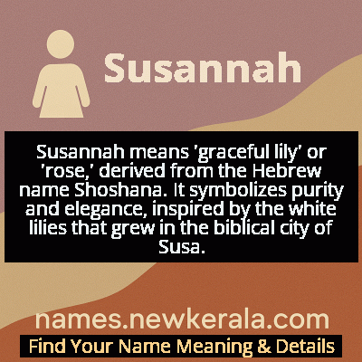 Susannah Name Meaning and Origin