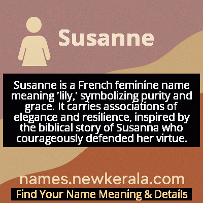 Susanne Name Meaning and Origin