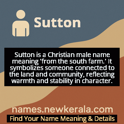 Sutton Name Meaning and Origin